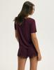 Canti Esotiq Women' Short-sleeved Pajamas | Plum DEPOSIT