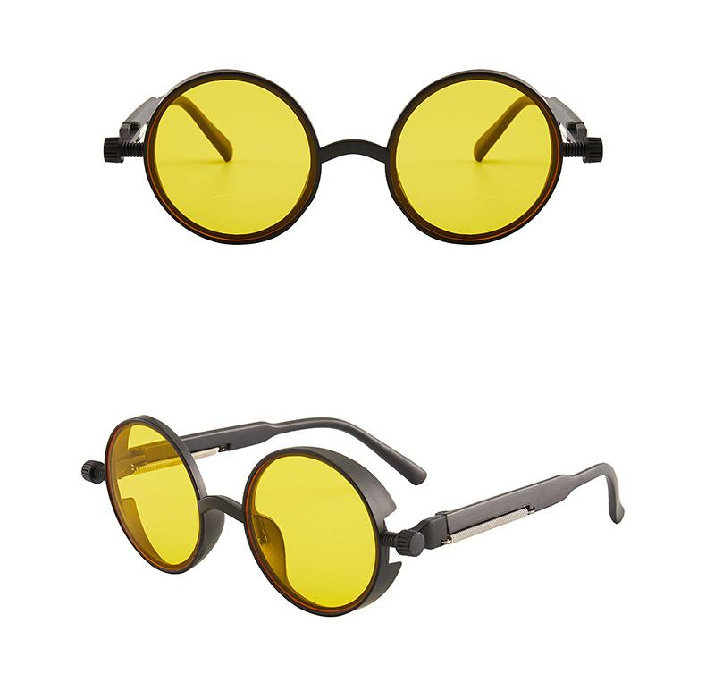 Round Sunglasses Steampunk Men Women Fashion Glasses Brand Designer Retro Vintage Sunglasses UV400