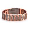 Convex Cross Copper Bracelet Men's Three Rows Magnet Energy Bracelet Fashion Vintage Hand Accessories