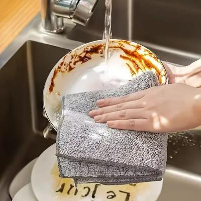 1Thicken Microfiber Cleaning Cloths Lint Free Microfiber Cleaning Towel Cloths Reusable Cleaning Towels Absorbent for Car Window
