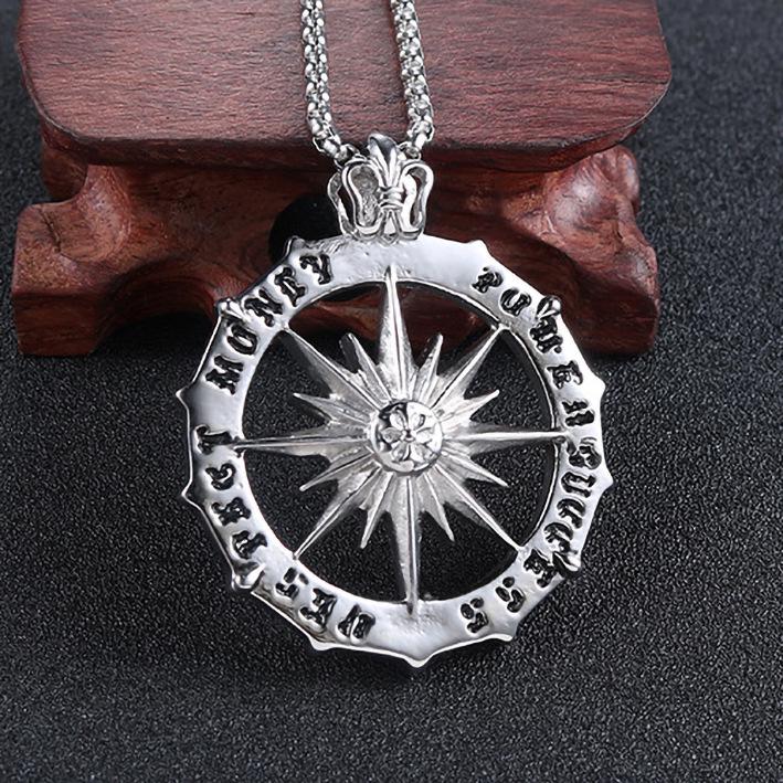 Korean Style Men's Stainless Steel Cross Necklace - Fashion Pendant for Couples and Students
