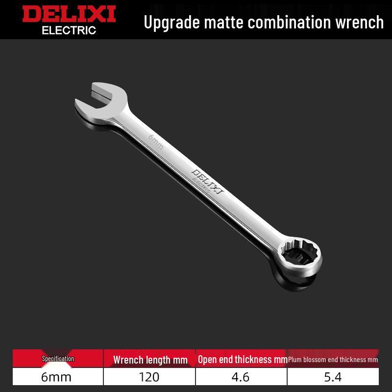 Delixi No. 10-13 Open-End Box-End Double-Ended Wrench Set