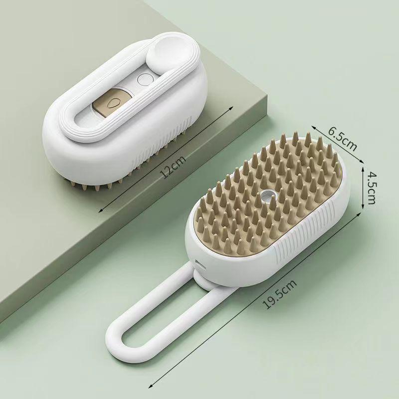 3-in-1 Dog Hair Brush Cat Hair Brush Electric Pet Cleaning Brush Steam Spray Brush Massage Hair Removal Comb Anti Flying Brush