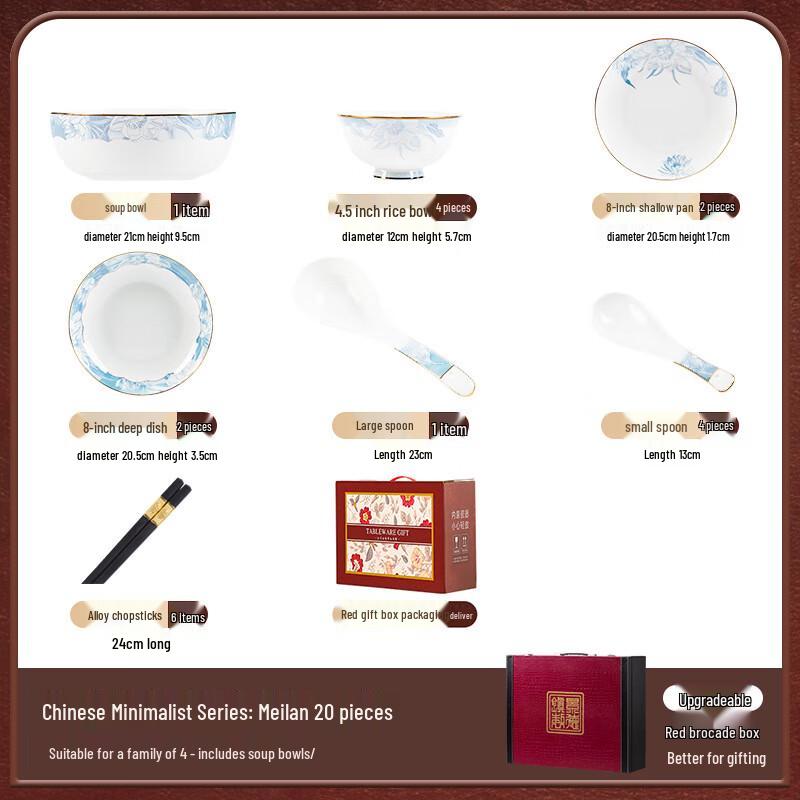 Mod Lanka Jingdezhen Ceramic Dining Set