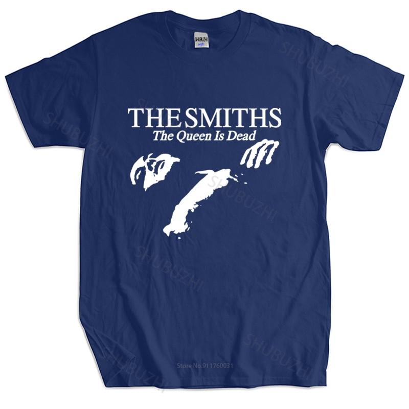RogueWave T Shirt Summer Tops The Smiths "The Queen Is Dead" - T-Shirt, 1980's Indie, Morrissey Bigger Size Homme Black T-shirt