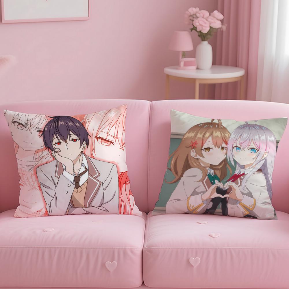 classic anime Alya Hides Feelings Cushion Cover Soft EasyWash Pillow Case Versatile for Couch Bed Travel and Office