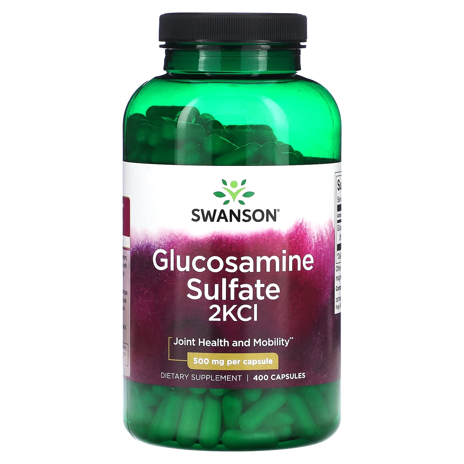 

Glucosamine Sulfate 2Kci, 500Mg, 400 Capsules