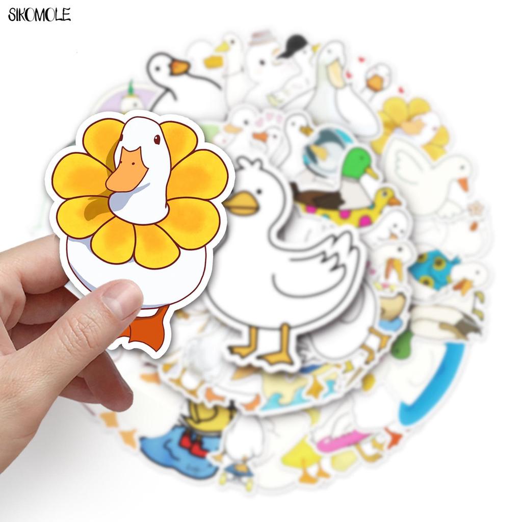 10 30 50PCS Mixed Cartoon Cute Duck Stickers Animals DIY Helmet Skateboard Laptop Motorcycle Graffiti Sticker Decals Kids Toy F5