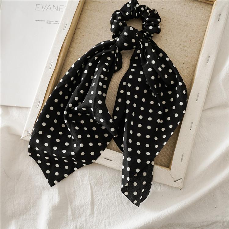 New Korean Bow Ribbon Elastic Hair Bands Women Elegant Hair Rope Elastic Ring Ties Headwear Girls Hair Accessories
