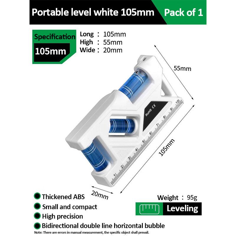 Portable Magnetic Water Level Meter High-precision Protractor Measurement Mini Ruler Woodworking Level Gauge Horizontal Measure