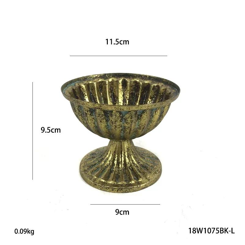 Europejski Styl Żelazny Wazon Hol Wejściowy Kompozycja Kwiatowa Na Biurko w Salonie Dekoracja Klasyczny Ozdoba na Przyjęcie Świąteczne