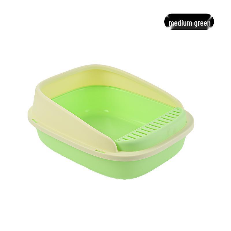 Medium-Large Anti-Splash Odor-Blocking Cat Litter Box for Kittens and Cats