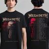 Megadeth Europa 2026 Tour Grafica Merch Maglietta Estate Unisex UnisexS Unisexs Magliette Y2k Fan Maglietta Casual Streetwear