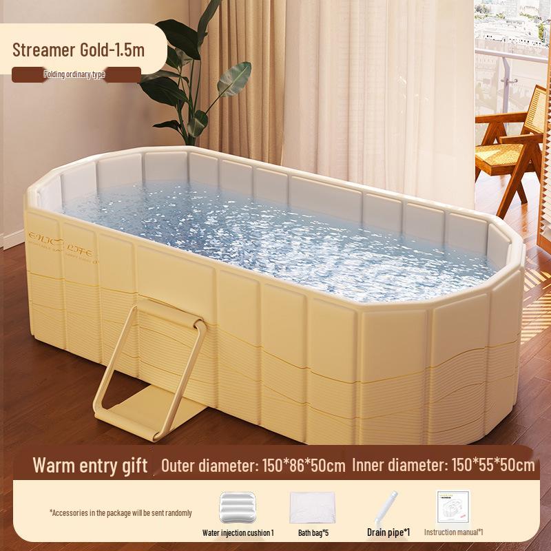 Faltbare Schaumbadewanne für Erwachsene und Kinder - Ganzkörper-Dampfbad, Duschwanne in großer Größe