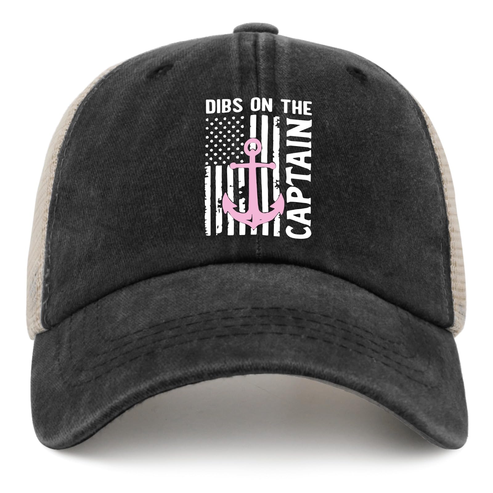 Funny Hat DIB On The Captain Trucker Hat Women Vintage Mesh Hats for Summer