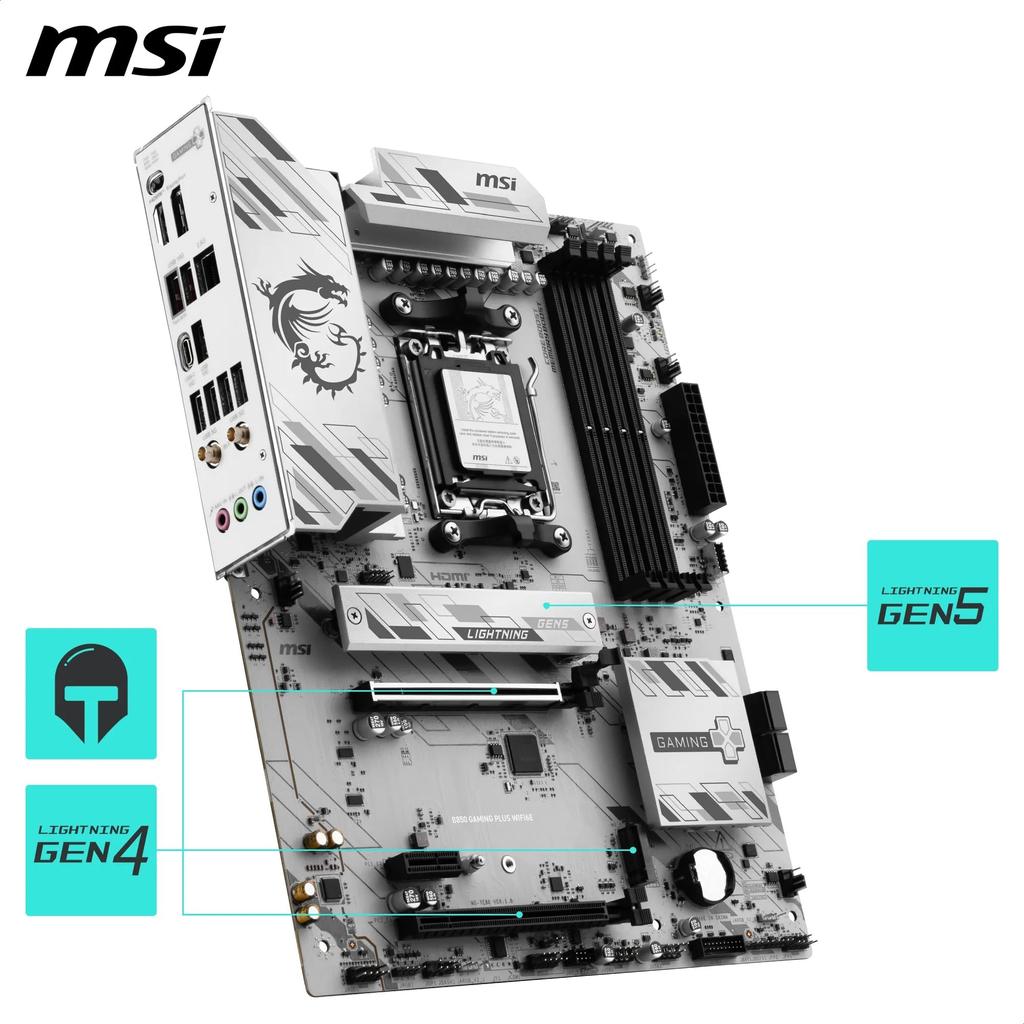 MSI B850 GAMING PLUS WIFI6E ATX Gaming Motherboard MB6801