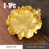 1 Stück Gold Retro Metall Untersetzer Exquisite Isolierunterlage Teetabletts für Zuhause Teeräume Vintage KongFu Teezeremonie Zubehör Geschenk