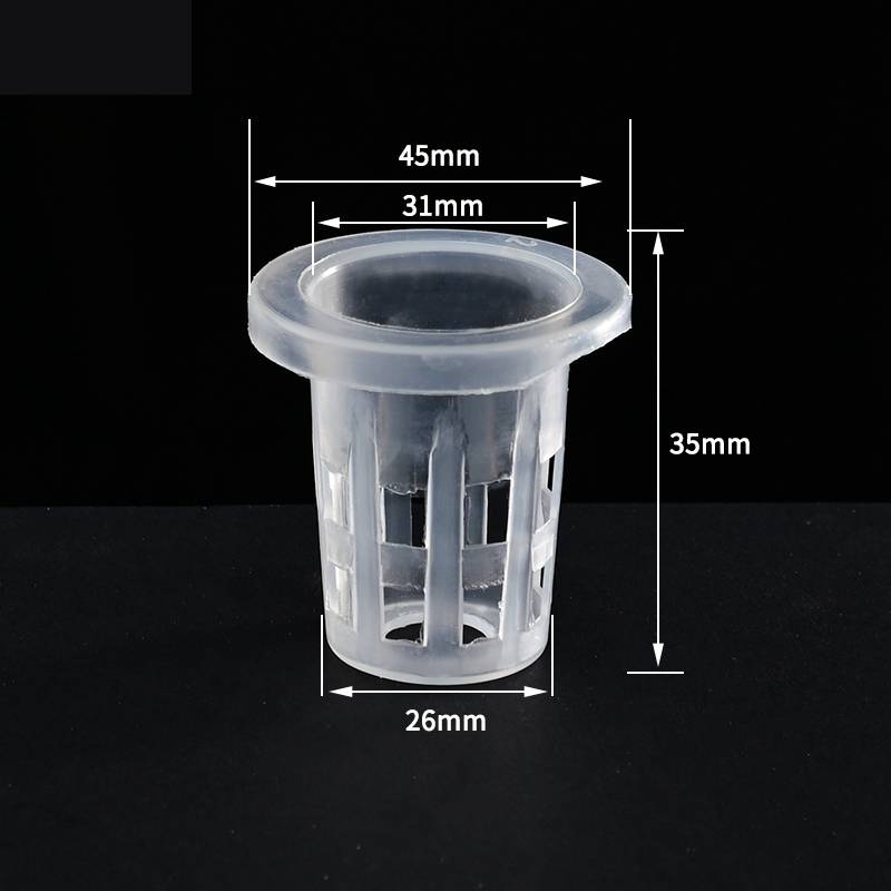 50Pcs Hydroponic Soilless Mesh Net Basket Plant Vegetable Growing Nursery Cup Pot Sponge Fixator Container Aeroponic Veg Planter