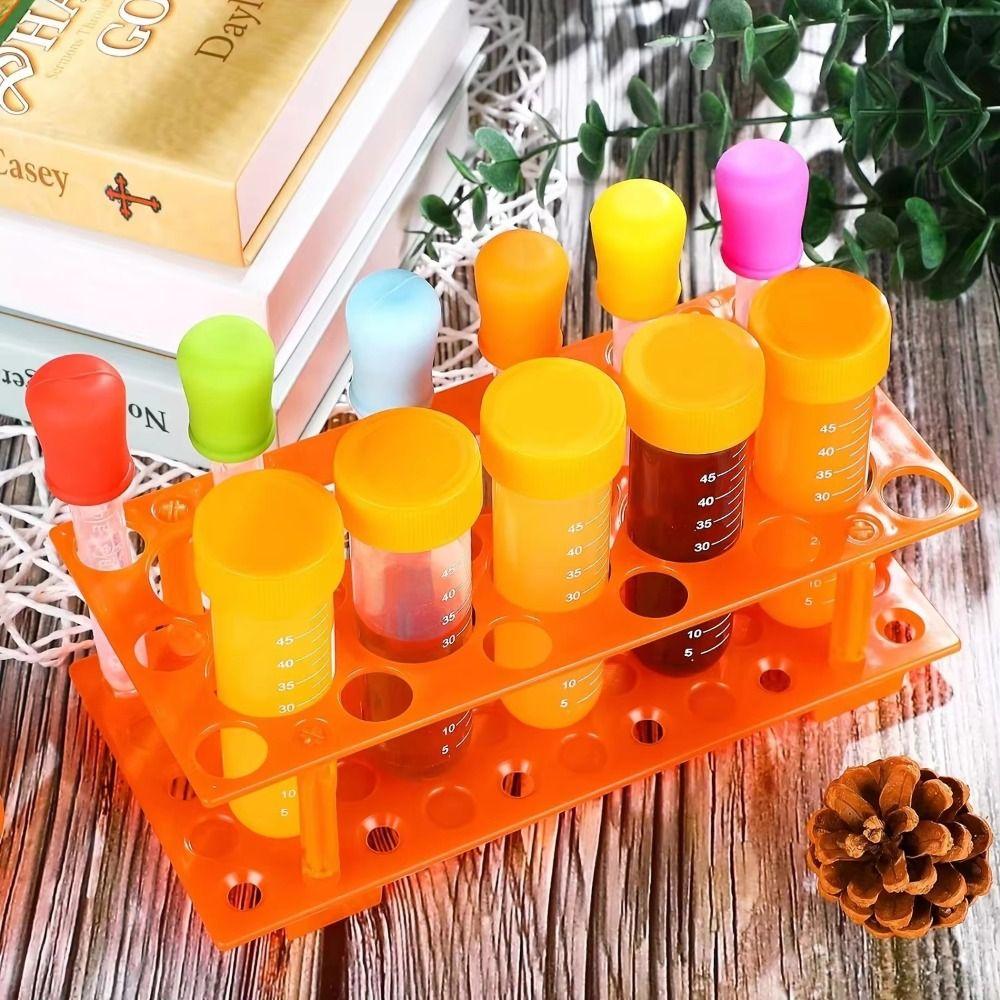 Centrifuge Tube Holder Kids Test Tubes Learning Science Test Tubes Plastic Droppers For Children