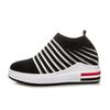 Scarpe da donna autunnali nuove fondo piatto rialzo rete tessuta volante casual sportive a rete scarpe singole donna