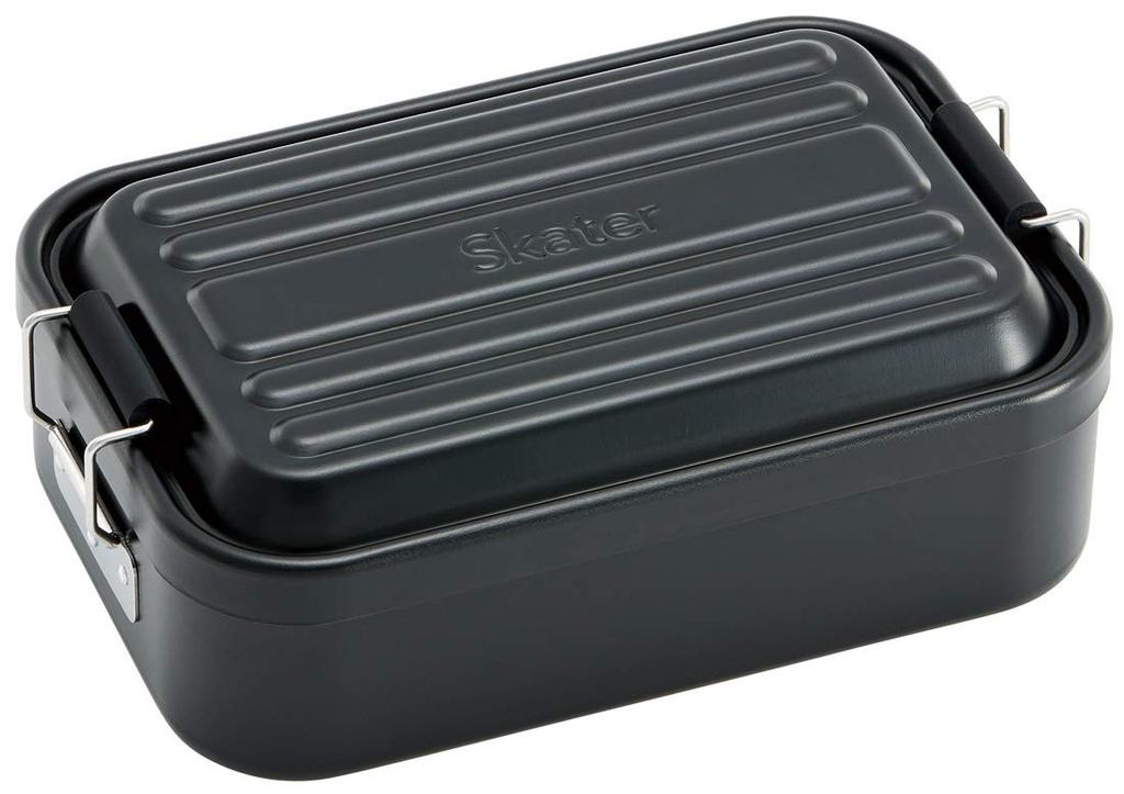 Skater Large Capacity Aluminum Lunch for Men AFT8B, Box, 850ml, Black,