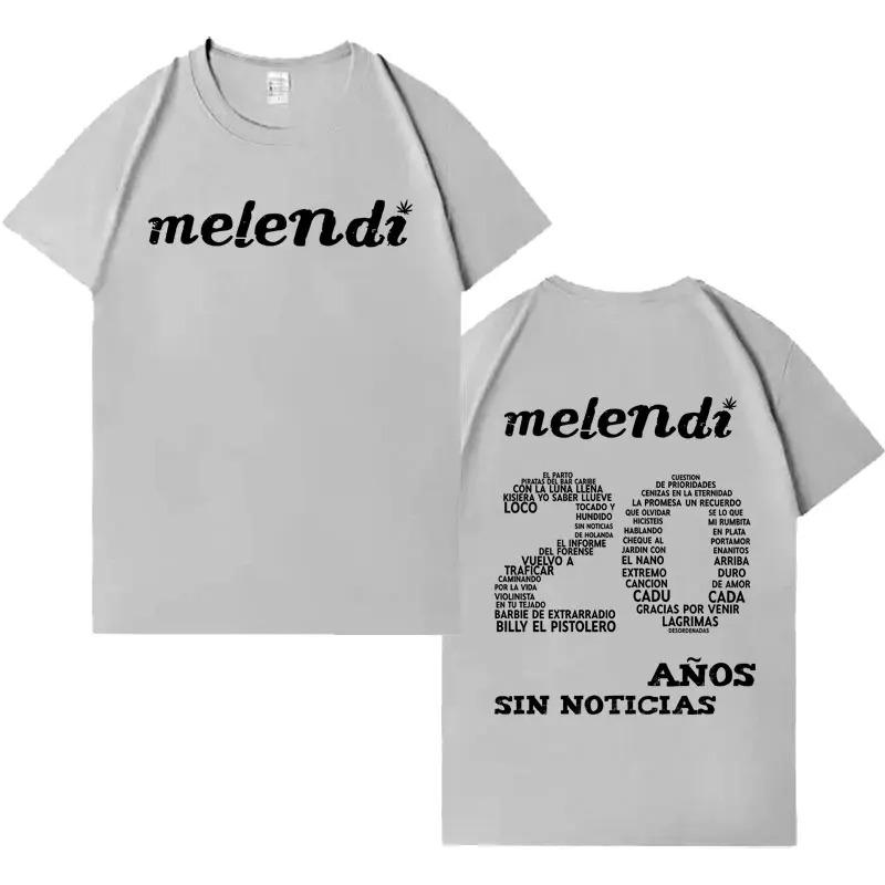 

Singer Melendi 2025 Tour High Quality Print TShirt Unisex Fashion Loose Top Comfortable Casual Street Style Tshirts 4XL