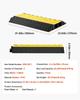 Cable Protector Ramp, 9,979 Kg/axle Capacity, 2 Channel Heavy Duty Rubber Cord Hose Wire Cover, 100 X 75 Mm Channel, Traffic Speed Bump with Flip-Open