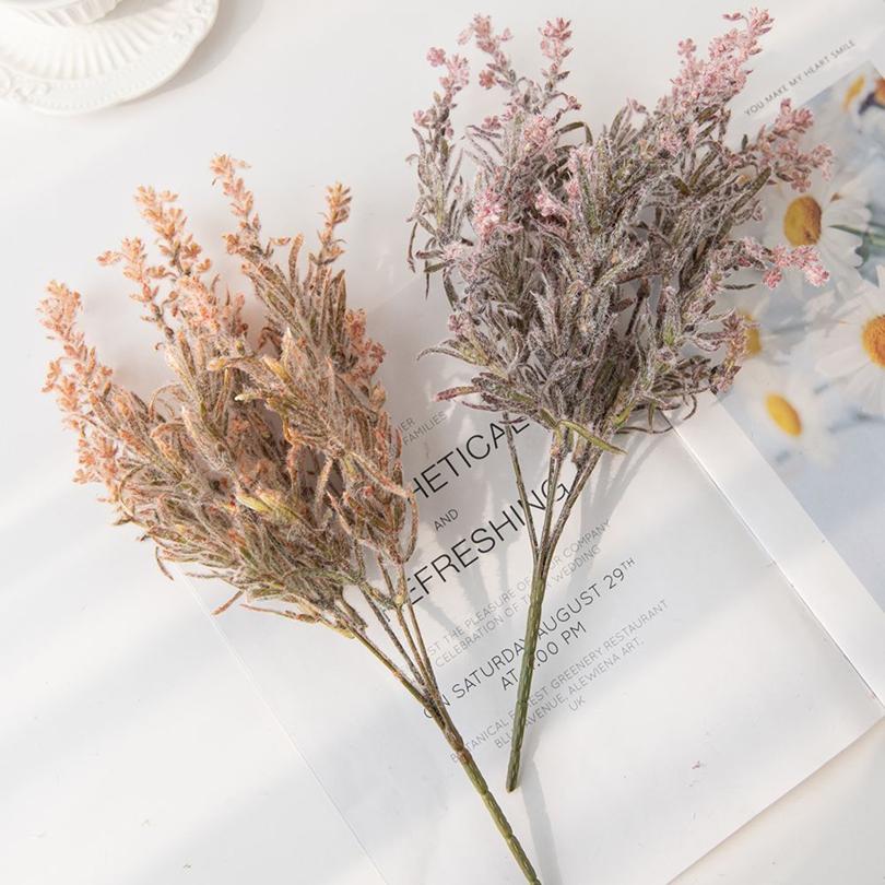 Artificial Flowers Plants Plush Lavender Bouquets Home Vases Gardens DIY Gifts Flower Garland Materials Wedding Bridal Bouquets