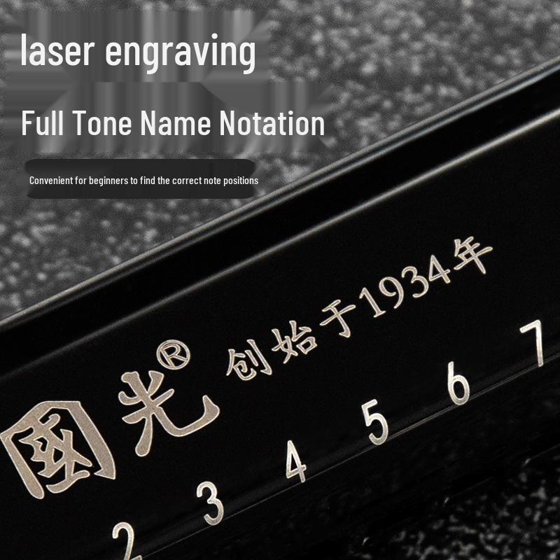Guoguang 10-Hole C Key Blues Harmonica for Beginners and Professionals