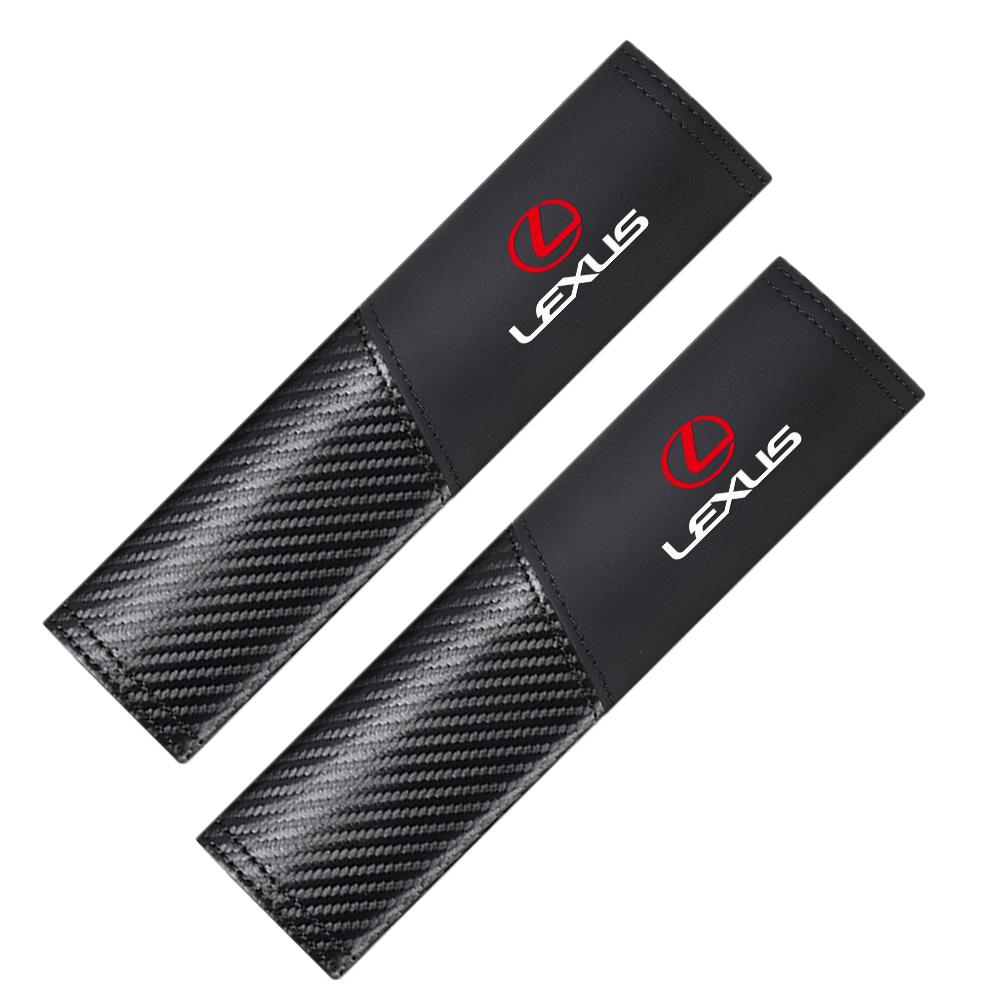 

Leather Car Seat Safety Belts Shoulder Cover Suede Soft Pad Accessories For Lexus LS LC IS350 ES300h ES300 IS250 GX460 NX350h RX чёрный