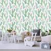 Waterproof Cactus Peel And Stick Wallpaper Removable For Lockers Green/Pink Vinyl Self Adhesive Wallpaper Kidroom Home Decorate