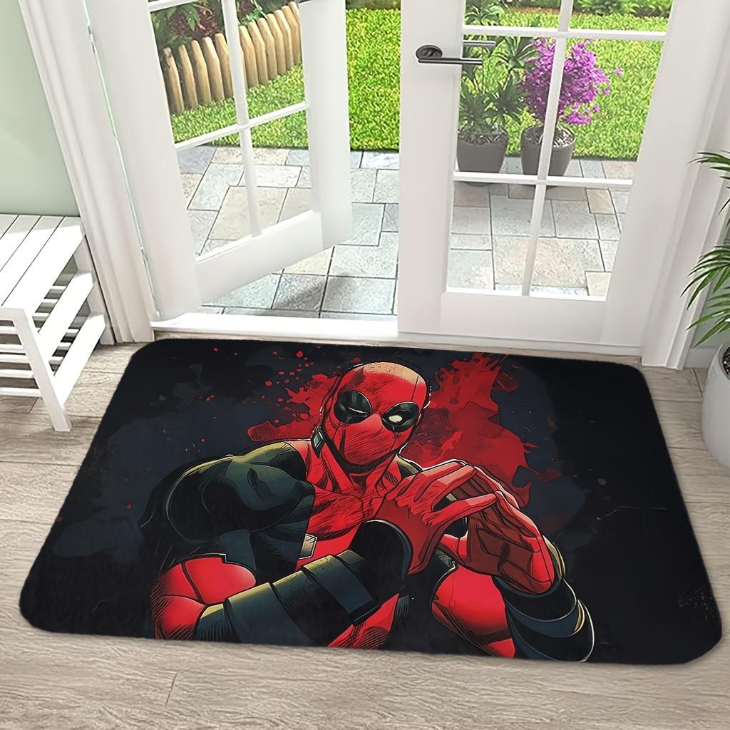 Authorized MARVEL 1pc Deadpool & Wolverine Doorway Floor Mat, Absorbent & Quick-Drying Bathroom Mat, Non-Slip & Ultra Soft Kit