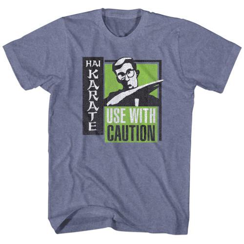 Hai Karate Green Chop Vintage Blue Heather Adult T-Shirt Unisex T-Shirt L