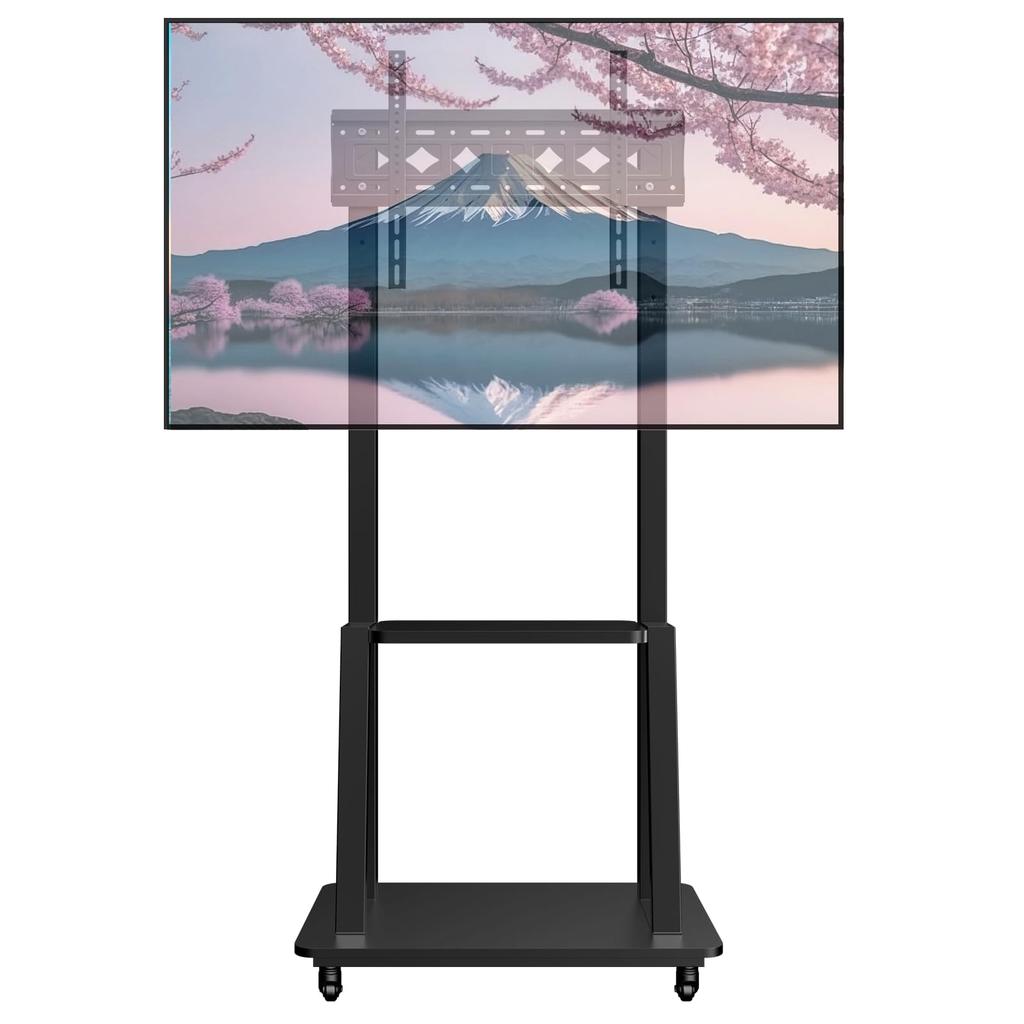 SJBRWN TV-vegg kompatibel med med vertikalt høyde opp til VESA maksimal standard lastekapasitet enkel plass TV for hjemmekonferanse TV-veggfeste