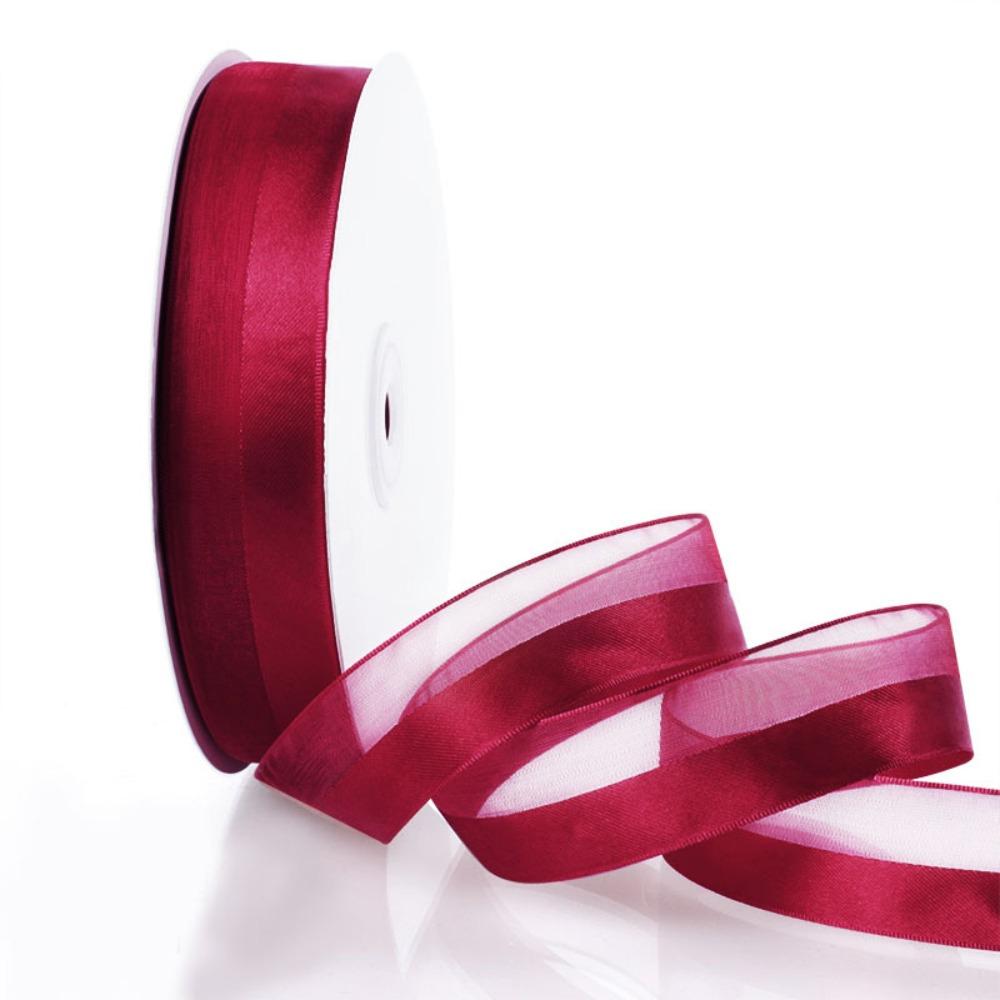 DIY Gift Wrapping Solid Satin Ribbons Bridal Bouquets Handmade Bows Single Face Ribbons Shiny Cake Packaging Bouquet Ribbons