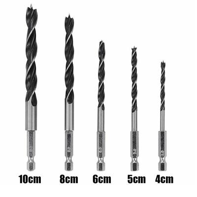 Three-pointed Drill Bits /10mm /8mm 4mm 5 Piece Set