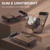 For iPhone Air Case JEEHOOD J01 Retro Leather + TPU Phone Cover Detachable Magnetic Card Holder