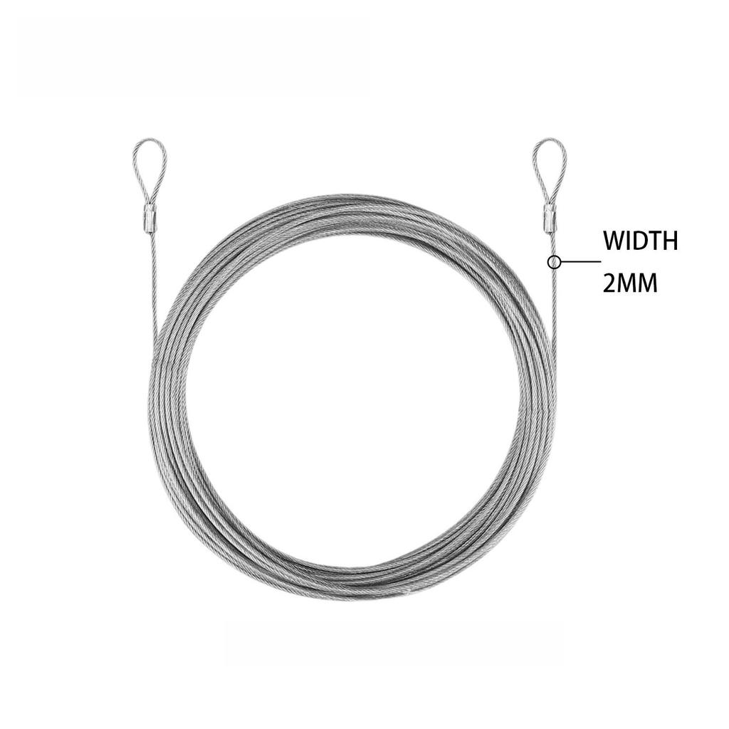 Stainless Steel Wire Rope Heavy Duty Garden Wire Cable Balcony Railing Farm Fence Tent Canopy Wire Rope Backyard Zipline Cable
