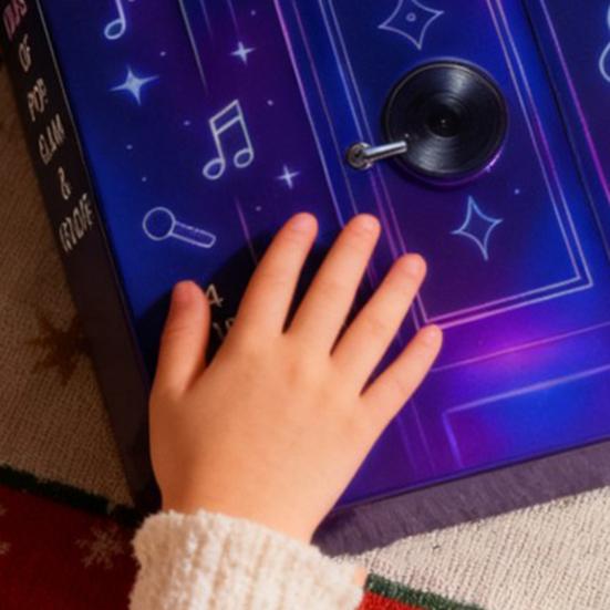 Adventskalender 2025 24 Dagar Akrylprydnad med Musikalisk Tema Jul Nedräkningsdekor för Gran och Fans Högtidssamlarobjekt