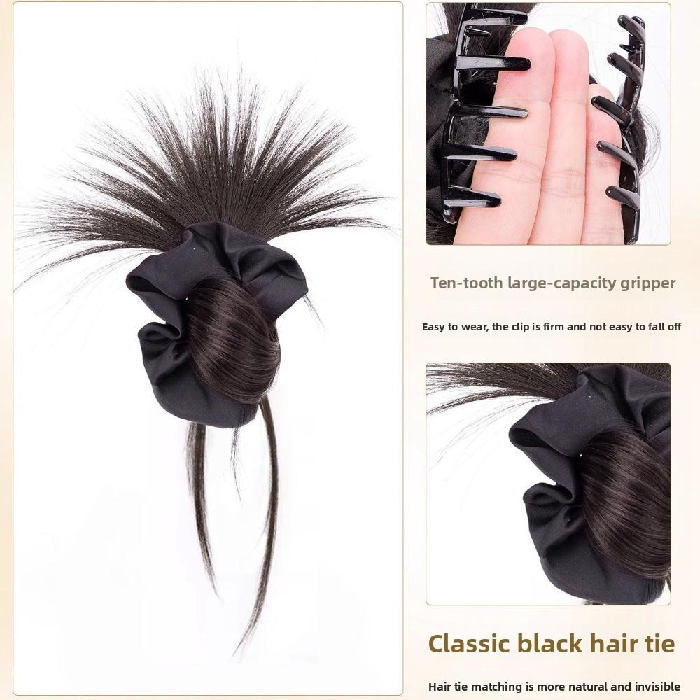 Synthetic Bun Head Wig with Hair Tie Wig Hair Clip New Hairpiece Hair Accessories