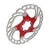Road Bike Brake Disc with 6 Bolts Large Hollow Red Bike Floating Brake Disc for Replacement