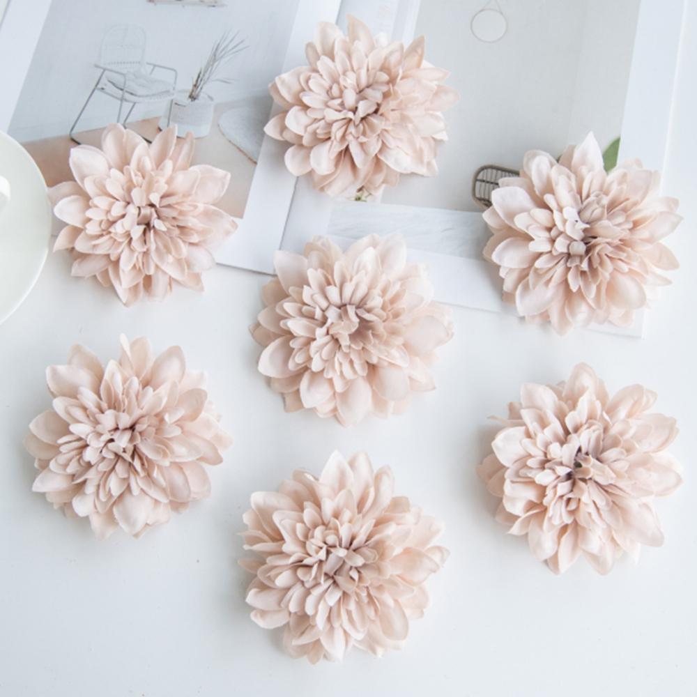 5/10PCS Artificial Flowers Heads Home Room Table Decor Wedding Garden Rose Arch Diy Gifts Candy Box Bridal Accessories Clearance