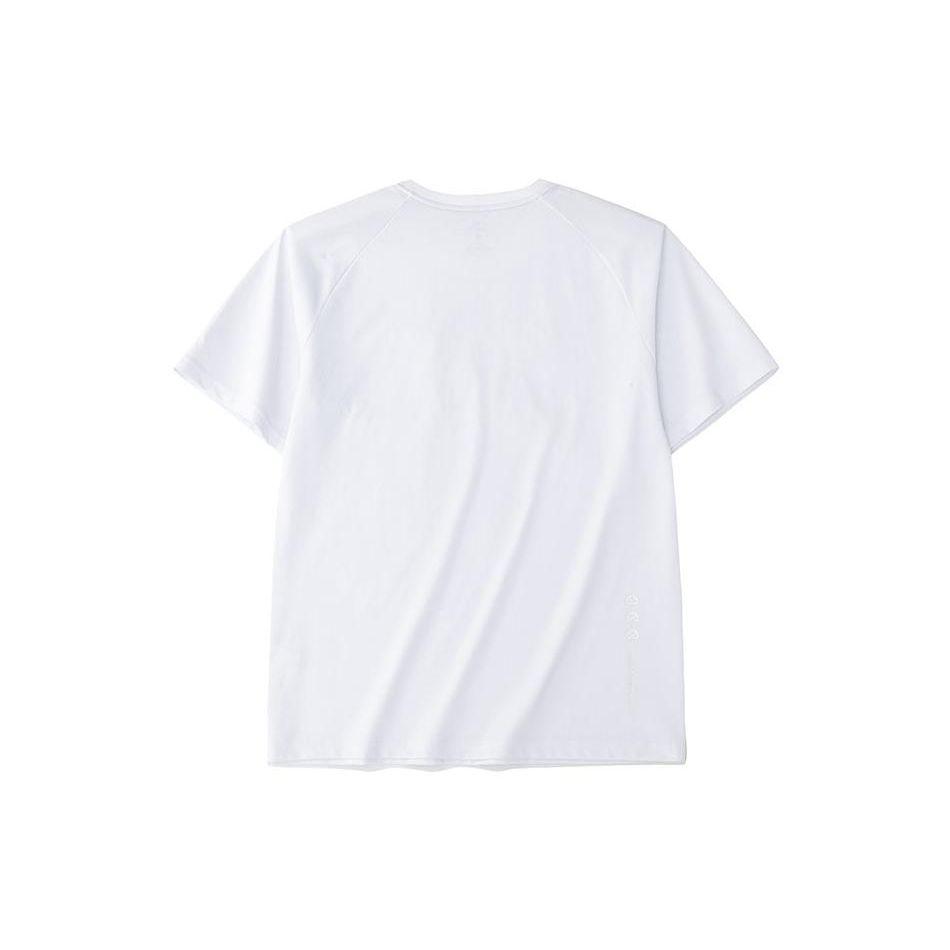 Anta Basic Solid Color Round Neck Sport Short Sleeve T-Shirt Men Tops White 152237139-1