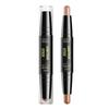 2 In 1 Cosmetic Concealer Face Contour Stick Highlighter Dual-Head Highlighter Trimming Up Matt V3G3