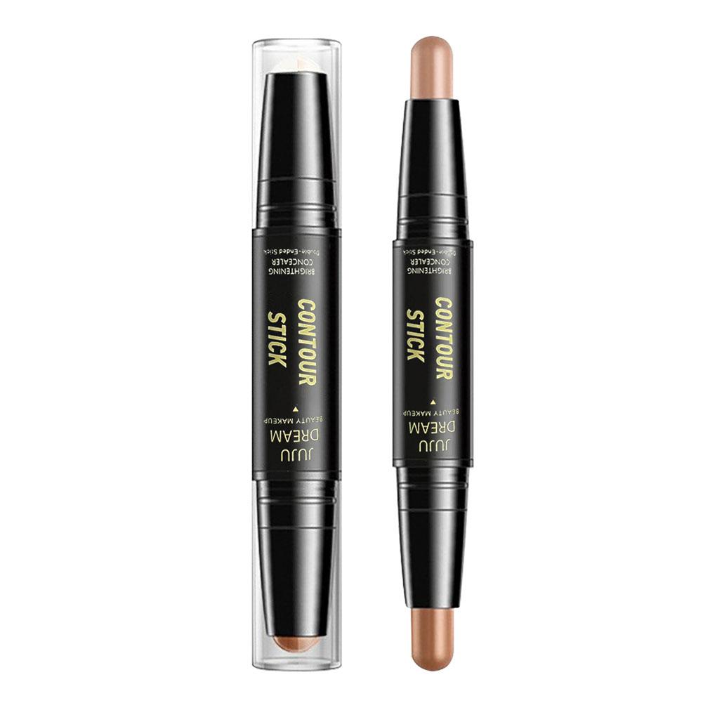 2 In 1 Cosmetic Concealer Face Contour Stick Highlighter Dual-Head Highlighter Trimming Up Matt V3G3