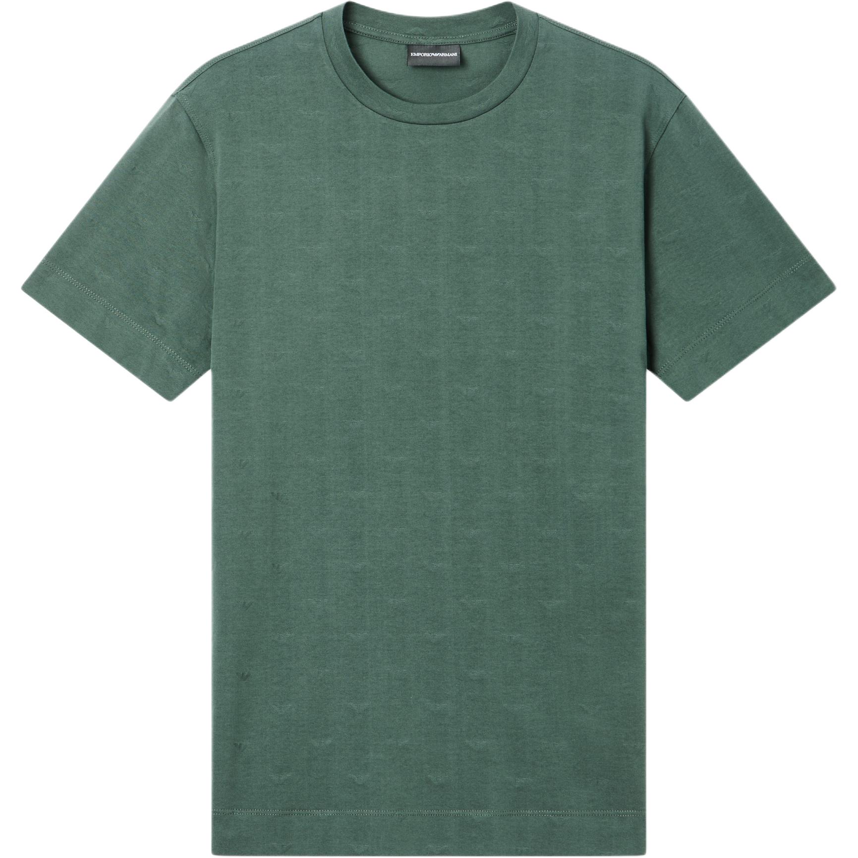 Emporio Armani SS26 Micro Eagle Pattern T-Shirt Men tops EM004522-AF10762-F7171 S