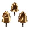 ABWR-3Pcs 20/25/32Mm Step Drill Bit With Limit Swivel Groove PPR Lifting Cone Drill Bits For Water Pipe Reaming