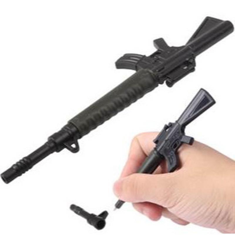 3Pcs Cute Funny Pens Canetas Rollerball  School Supplies Papelaria Creative Gun Shape Gel  Stationery
