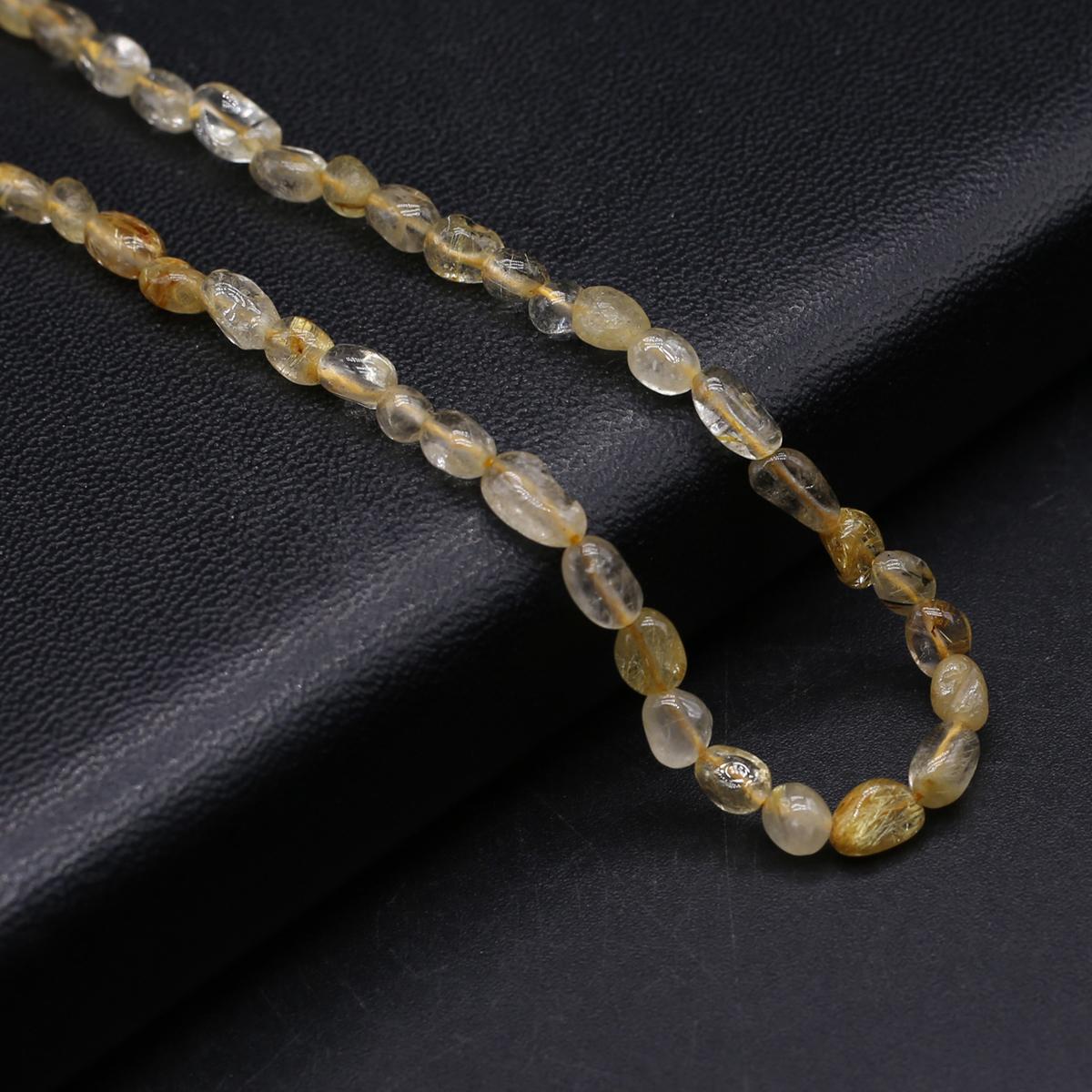 

Бусины из натурального камня неправильной формы, агаты/аметисты, гладкие бусины 6-8 мм для изготовления ювелирных изделий, ожерелье, браслет, серьги, аксессуары 6-8mm