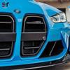 Compatible with BMW M3, M4, G80, G82, G83 Models, This Dry Carbon Fiber Grille Enhances Front Bumpers and Exterior Trim.